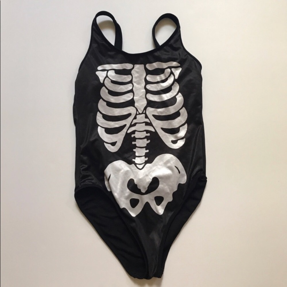 Wildfox Swim Skeleton One Piece